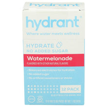 Load image into Gallery viewer, HYDRANT: Hydration Watermelonade No Added Sugar, 12 ea
