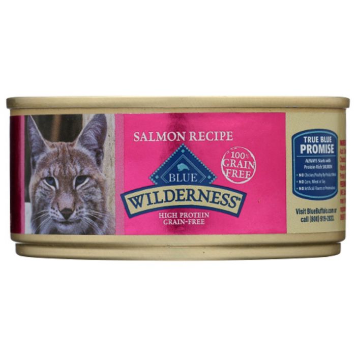 BLUE BUFFALO: Wilderness Adult Cat Food Salmon Recipe, 5.50 oz