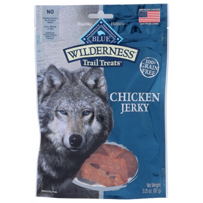 BLUE BUFFALO: Wilderness Trail Treats Chicken Jerky Dog Treats, 3.25 oz