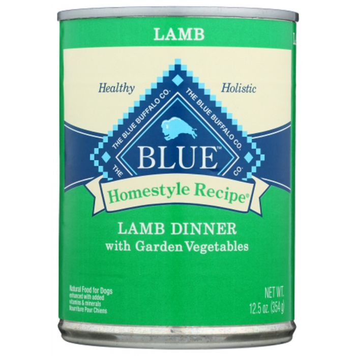 BLUE BUFFALO: Homestyle Recipe Adult Dog Food Lamb Dinner with Garden Vegetables, 12.50 oz