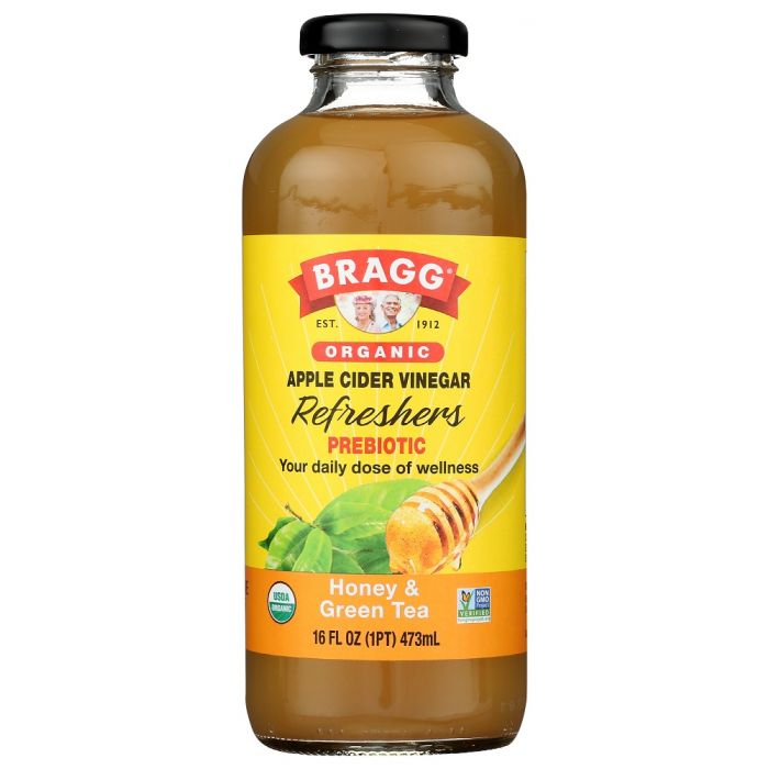 BRAGG: Organic Honey & Green Tea Apple Cider Vinegar Refreshers, 16 oz