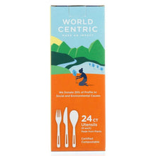 Load image into Gallery viewer, WORLD CENTRIC: Compostable Utensils, 24 pc
