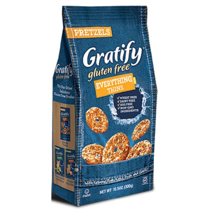 GRATIFY: Pretzel Everything Thins Gluten Free, 10.5 oz