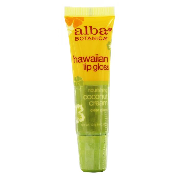 ALBA BOTANICA: Lip Gloss Coconut Cream, 0.42 oz