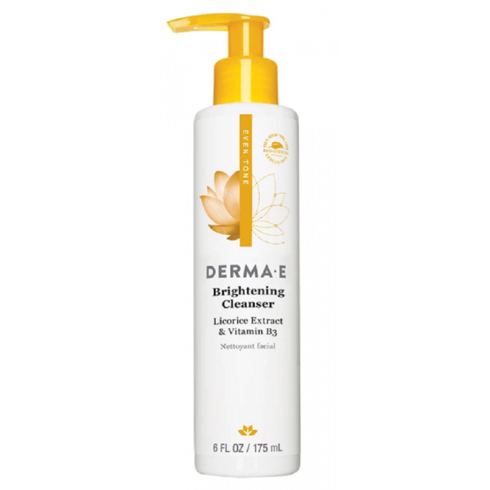 DERMA E: Even Tone Brightening Cleanser Licorice Extract & Vitamin B3, 6 oz