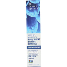 Load image into Gallery viewer, DESERT ESSENCE: Whitening Plus Toothpaste Tea Tree Oil Cool Mint, 6.25 oz
