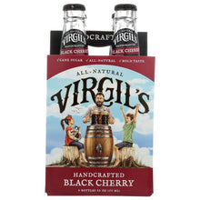 Load image into Gallery viewer, VIRGILS: Hand Crafted Black Cherry Soda 4 Pack, 48 oz
