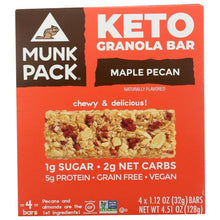 Load image into Gallery viewer, MUNK PACK: Maple Pecan Keto Granola Bar 4 Pack, 4.51 oz
