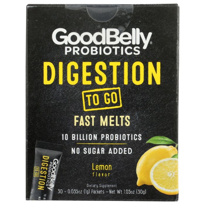 GOOD BELLY: Probiotic Pwdr Pkt Lemon, 1.05 oz