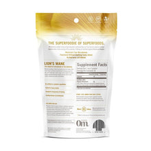 Load image into Gallery viewer, OM ORGANIC MUSHROOM NUTRITION: Lions Mane Mushroom Supplement Powder, 100 gm
