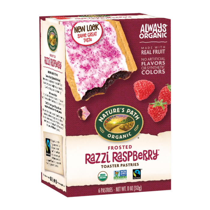 NATURES PATH: Frosted Razzi Raspberry Toaster Pastries, 11 oz
