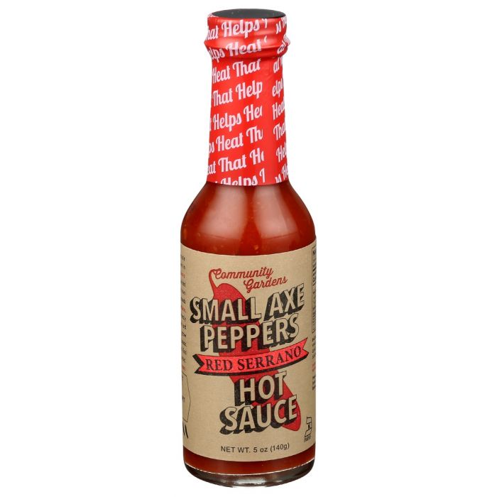 SMALL AXE PEPPERS: Sauce Hot Red Serrano, 5 oz