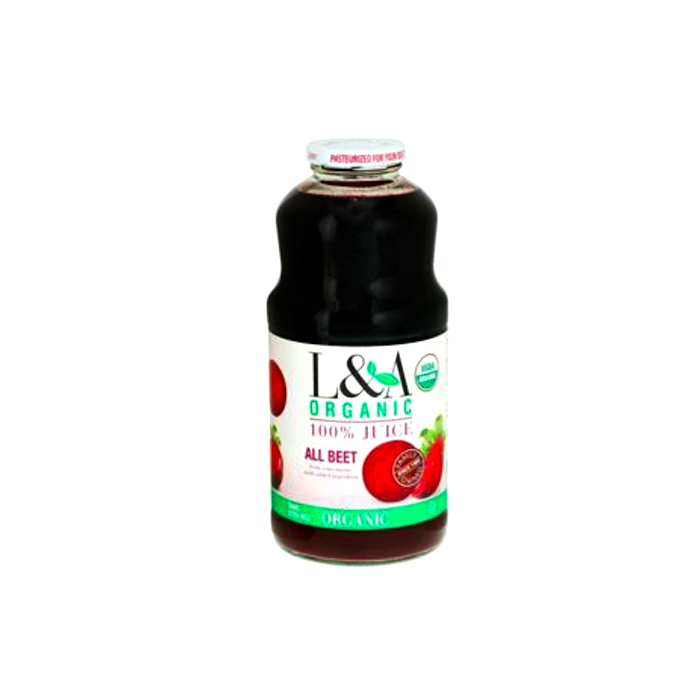 L & A JUICE: Organic All Beet Juice, 32 oz