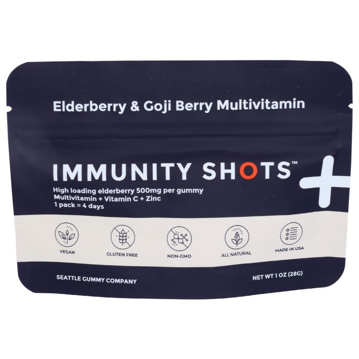 SEATTLE GUMMY COMPANY: Multivitamin Gummy Elderberry & Goji, 1 oz