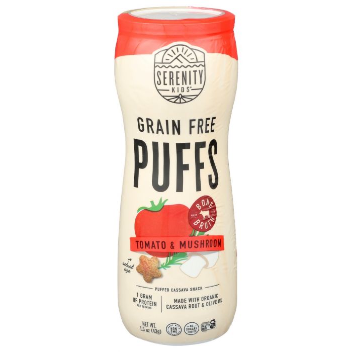 SERENITY KIDS: Puff Tomato Mushroom, 1.5 oz