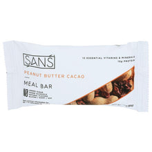 Load image into Gallery viewer, SANS MEAL BAR: Bar Meal Peanut Butter Cacao, 85 gm
