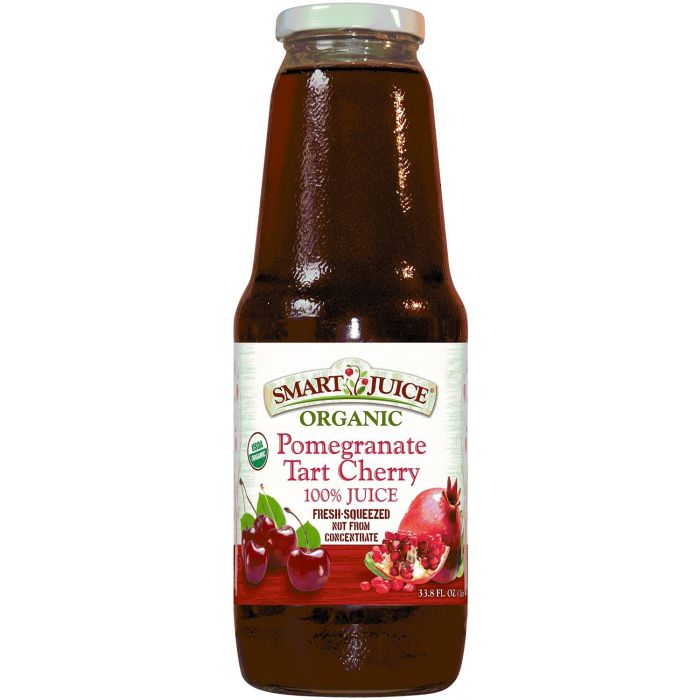 SMART JUICE: 100% Juice Organic Pomegranate Tart Cherry, 33.8 oz